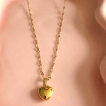 Goudkleurige ketting met glanzende harthanger – Studio Glow Jewels